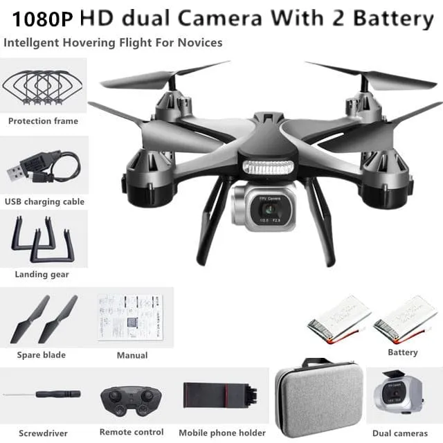 Remote Control Drone Helicopter With 4K HD Professional Dual Camera