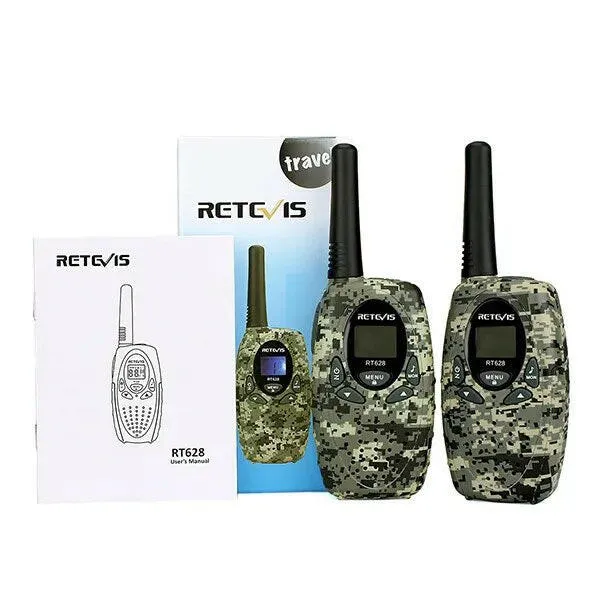 Retevis RT628 Walkie Talkie Children 2pcs PMR446 Kids Walkie-talkie Birthday Christmas Gift for Boy Girl Toy Radio Communicator