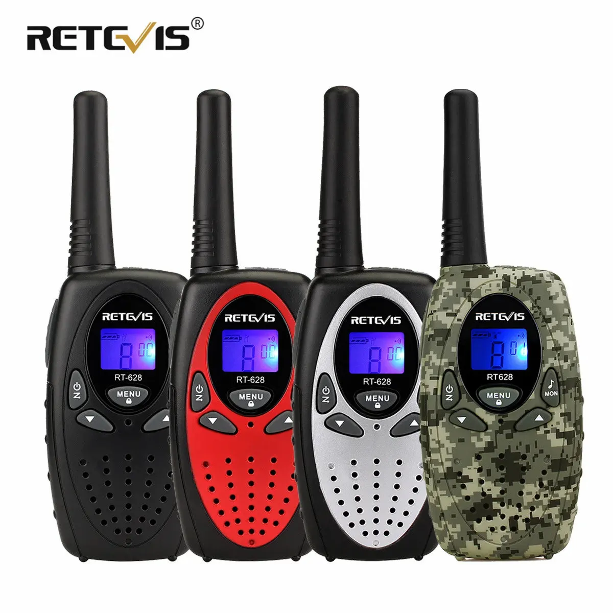 Retevis RT628 Walkie Talkie Children 2pcs PMR446 Kids Walkie-talkie Birthday Christmas Gift for Boy Girl Toy Radio Communicator