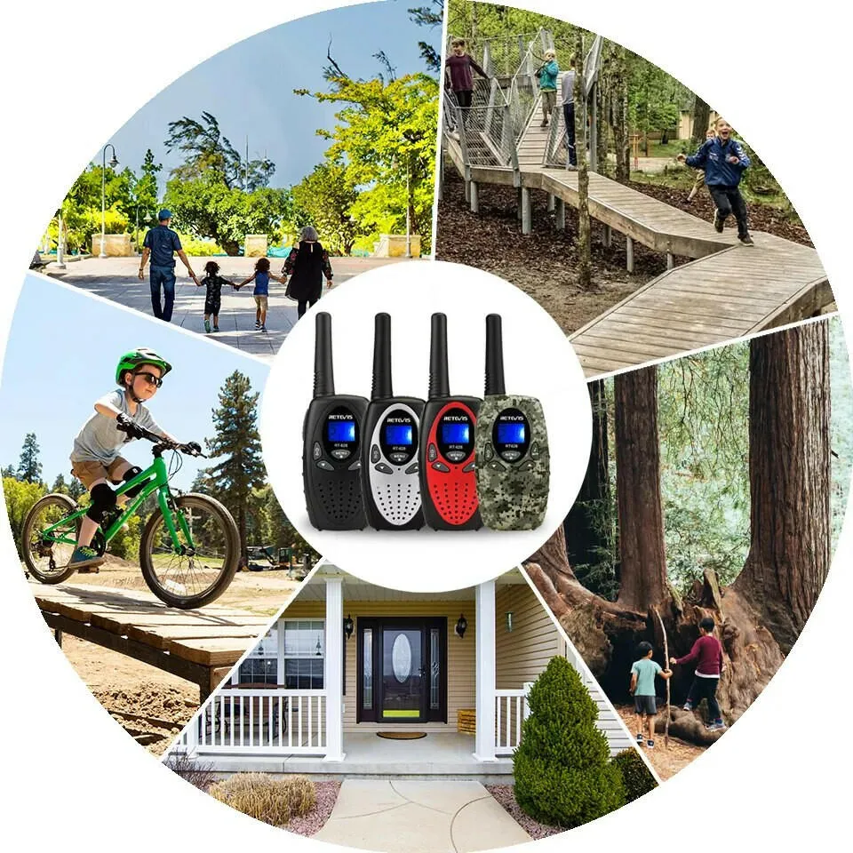Retevis RT628 Walkie Talkie Children 2pcs PMR446 Kids Walkie-talkie Birthday Christmas Gift for Boy Girl Toy Radio Communicator