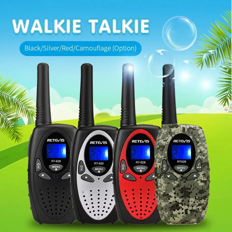 Retevis RT628 Walkie Talkie Children 2pcs PMR446 Kids Walkie-talkie Birthday Christmas Gift for Boy Girl Toy Radio Communicator