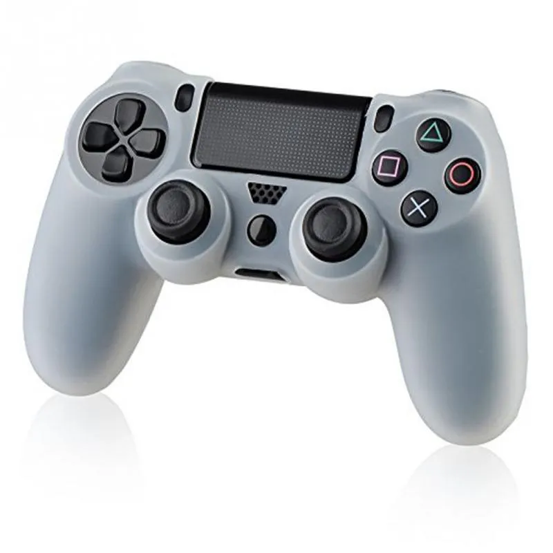 Silicone case cover for PS4 Controllers Flexible Silicone Protective Skin for Sony PS4 Game Controller