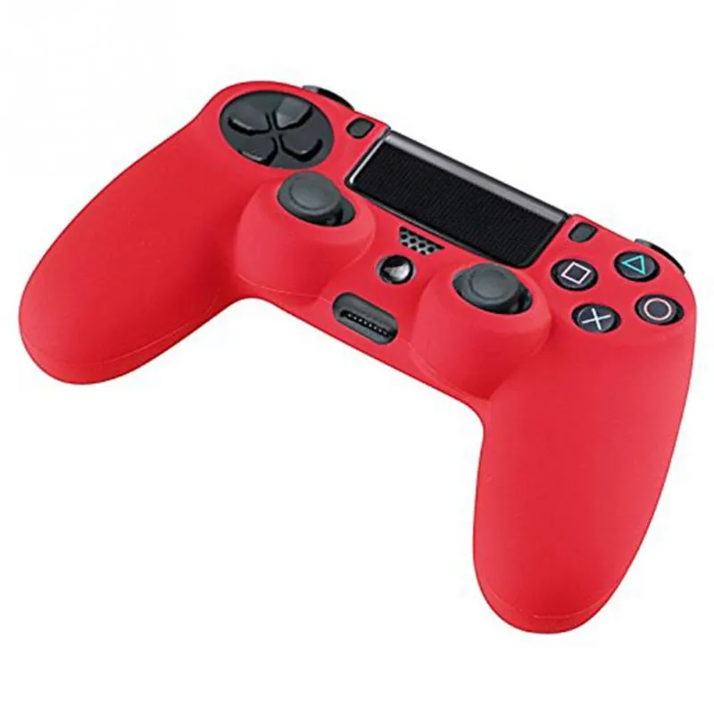 Silicone case cover for PS4 Controllers Flexible Silicone Protective Skin for Sony PS4 Game Controller