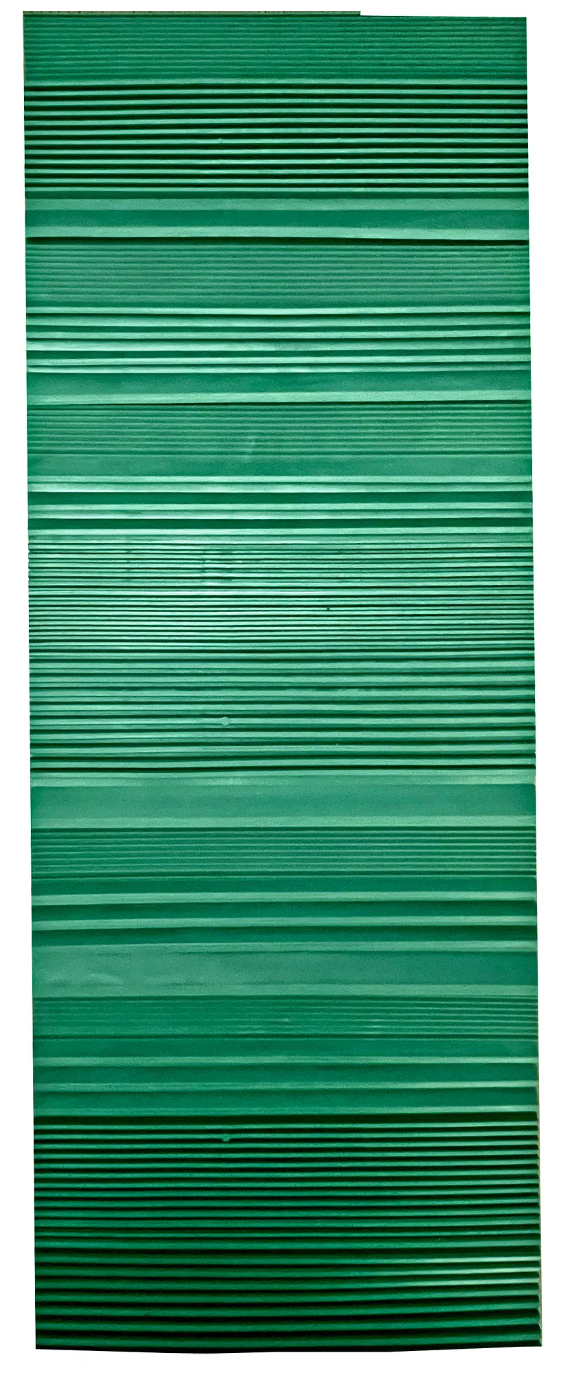 Sluice box matting with rubber riffles; gold sluice mat for sluice box; gold prospecting supplies;10x27 or 12x36 inch cut to fit, green color with multiple aggressive rib patterns