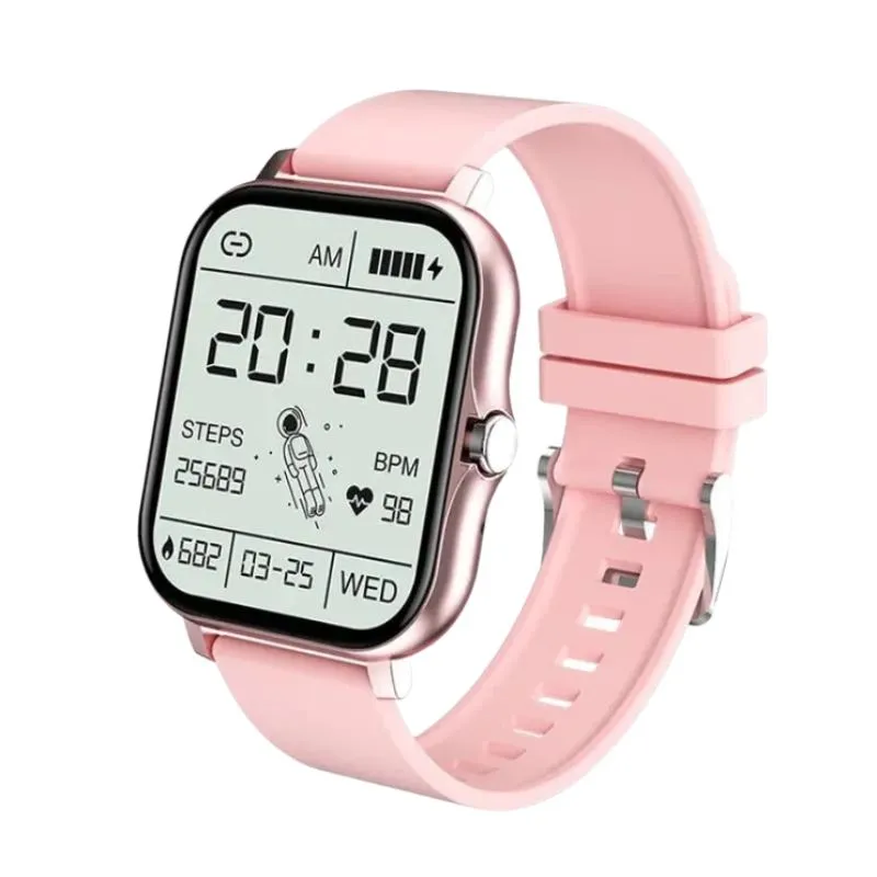 Smart Watch For Men & Women HR & BP Monitor, Daily Fitness Tracker, Full Touch Screen 8 Sports Modes