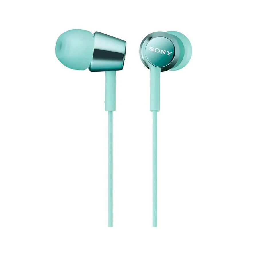 Sony MDR-EX155 In-Ear Wired / Corded Headphones | Neodymium Drivers | 3.5mm Jack | Tangle-free Cable | L-shaped gold-plated Stereo mini plug