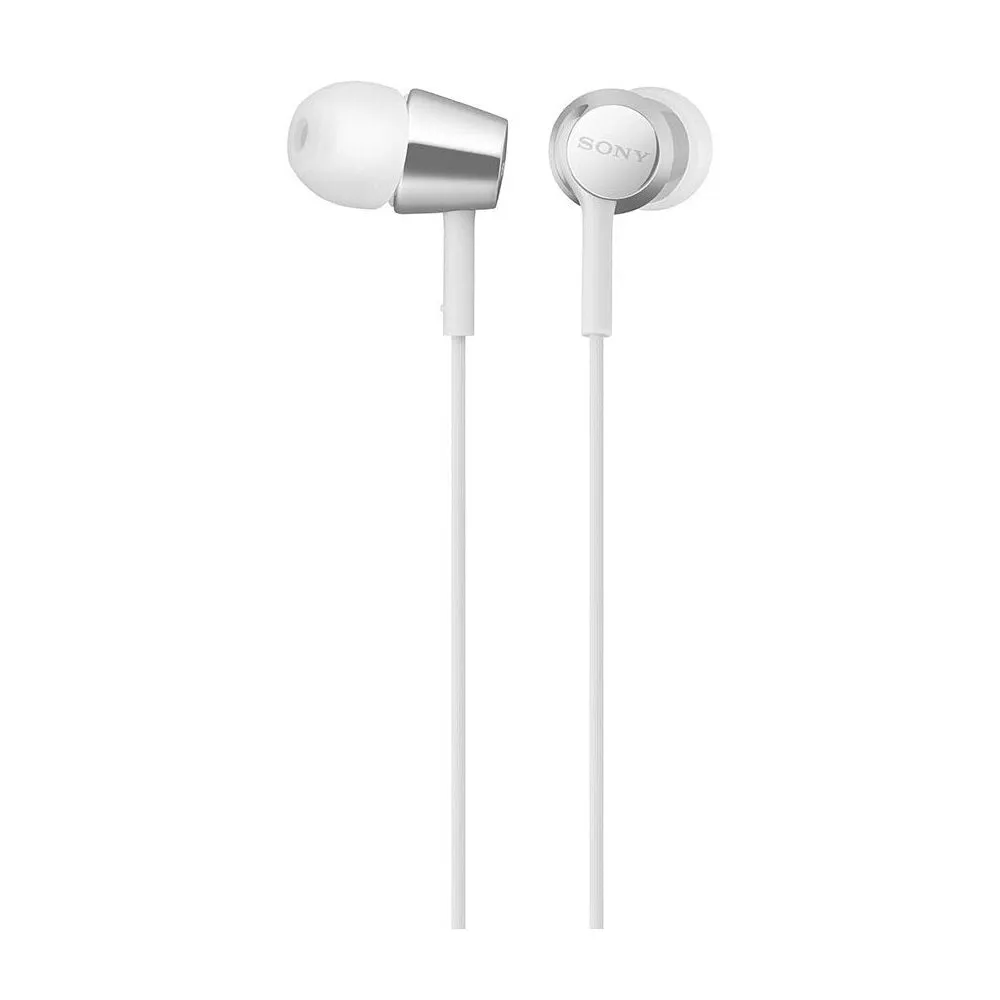 Sony MDR-EX155 In-Ear Wired / Corded Headphones | Neodymium Drivers | 3.5mm Jack | Tangle-free Cable | L-shaped gold-plated Stereo mini plug