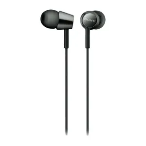 Sony MDR-EX155 In-Ear Wired / Corded Headphones | Neodymium Drivers | 3.5mm Jack | Tangle-free Cable | L-shaped gold-plated Stereo mini plug