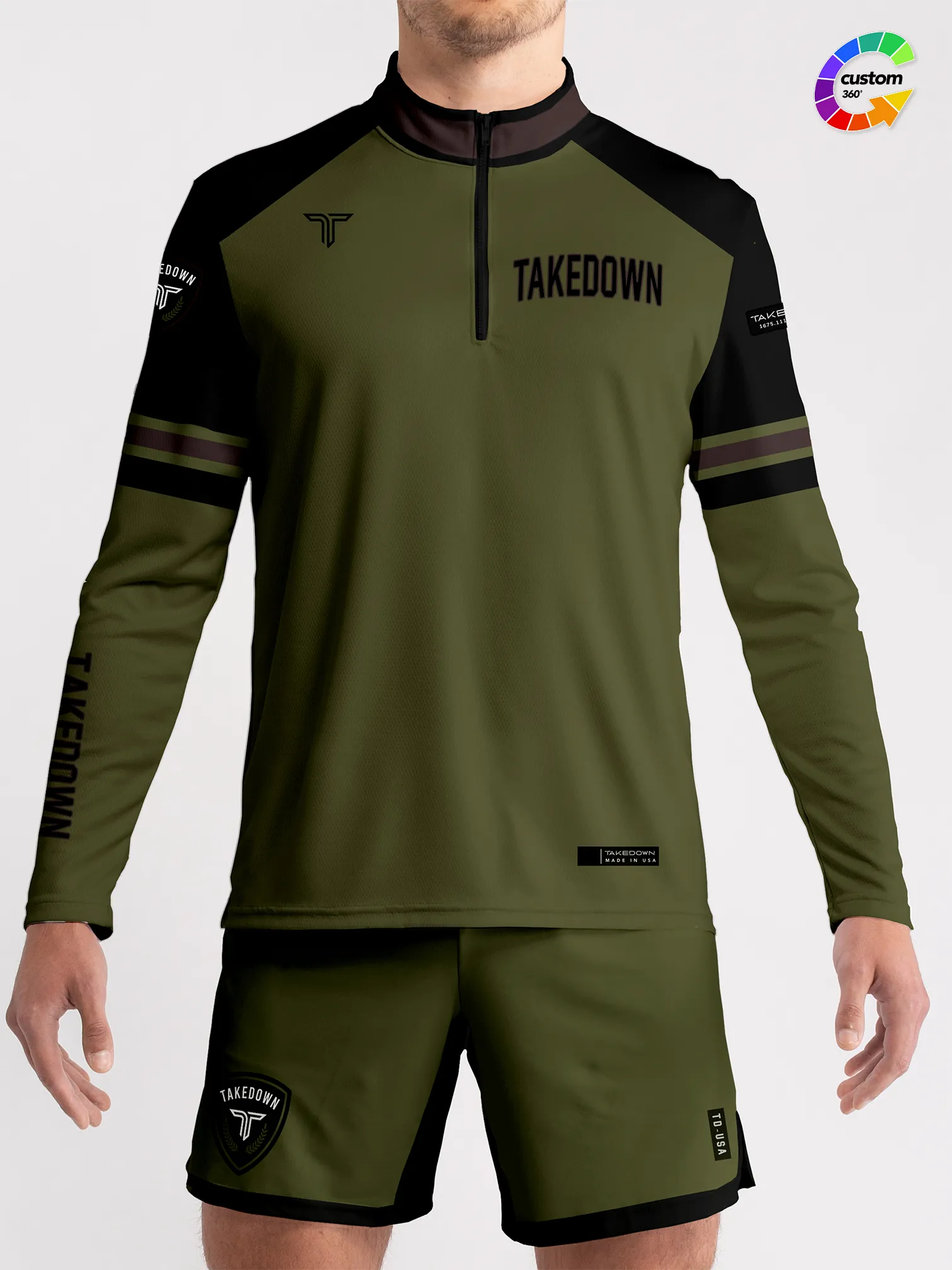 TD-QZ-009 360 Custom Quarter Zip