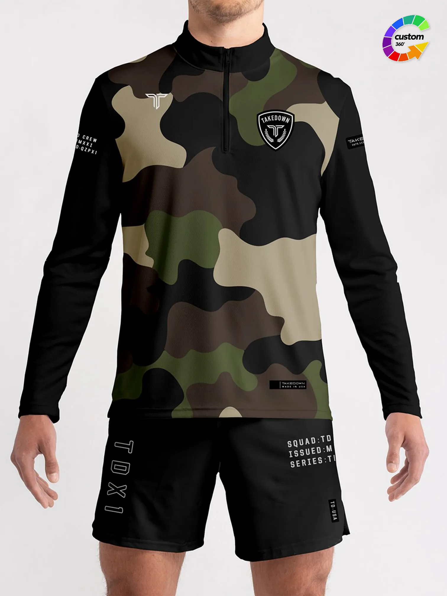 TD-QZ-012 360 Custom Quarter Zip