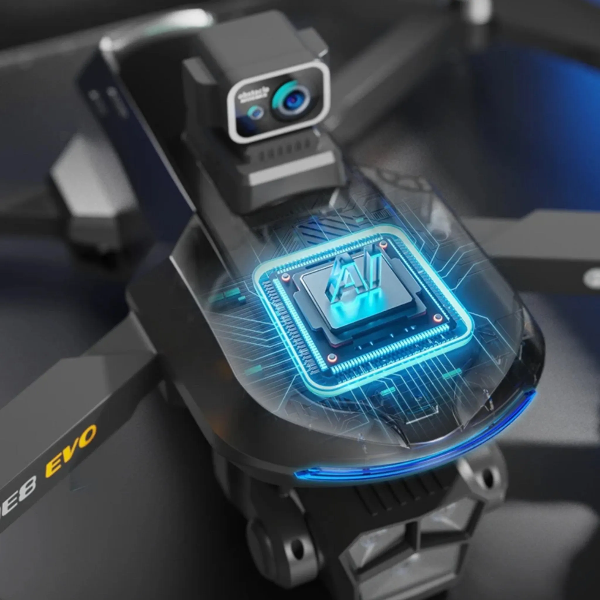 TUTT AE8 EVO 8K Professional GPS 5G Drone with Dual HD Camera 360 Optical Flow Laser Obstacle Avoidance 3-Axis Mechanical Gimbal & EIS Stabilization Intelligent Modes Brushless 2* Batteries 335gr