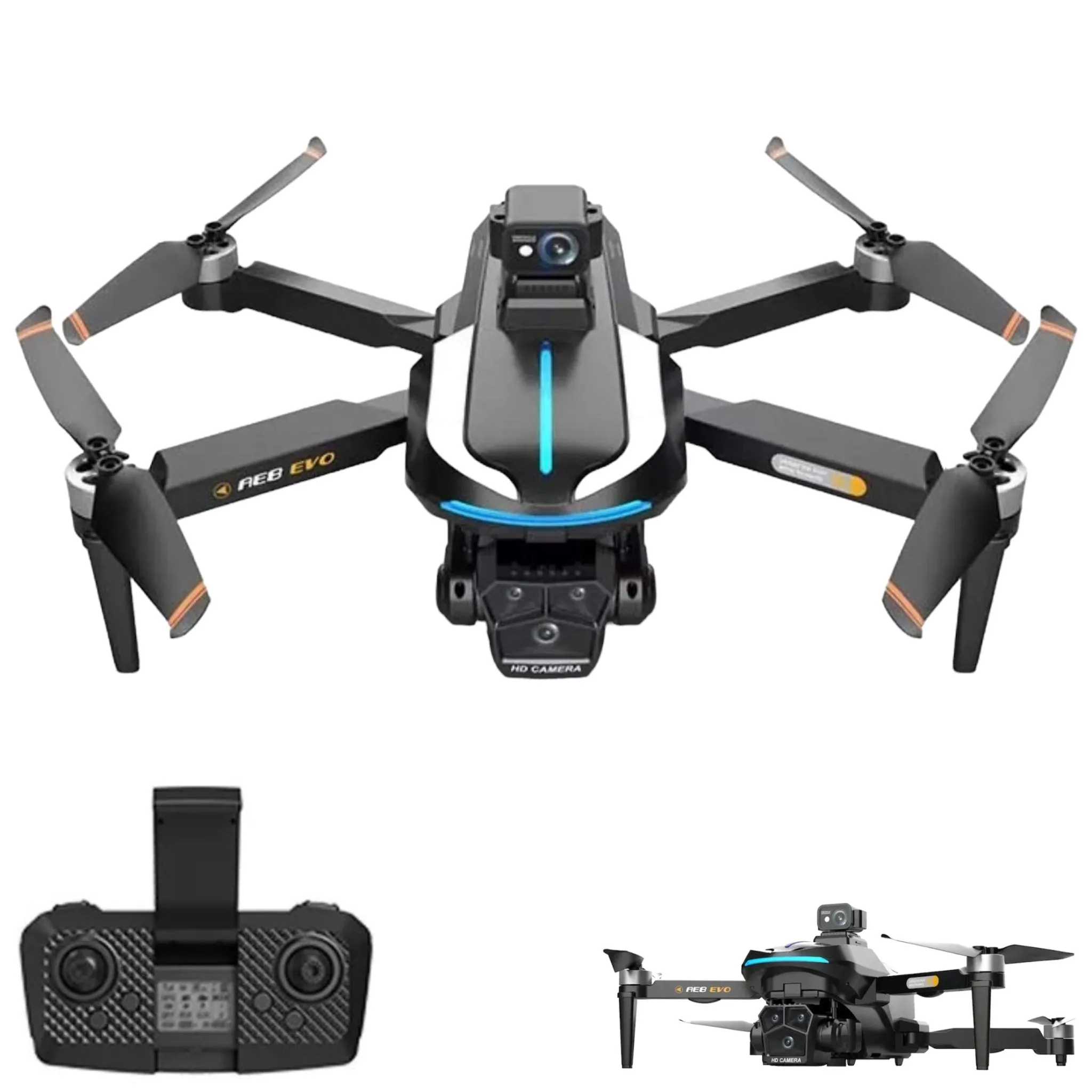 TUTT AE8 EVO 8K Professional GPS 5G Drone with Dual HD Camera 360 Optical Flow Laser Obstacle Avoidance 3-Axis Mechanical Gimbal & EIS Stabilization Intelligent Modes Brushless 2* Batteries 335gr