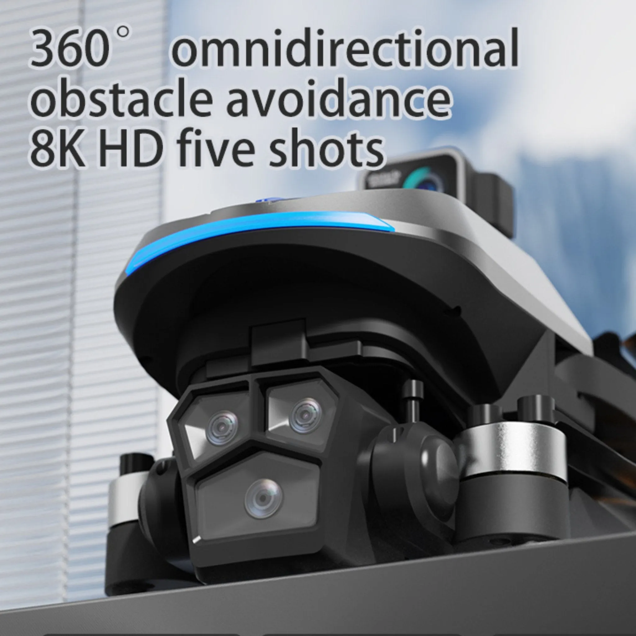 TUTT AE8 EVO 8K Professional GPS 5G Drone with Dual HD Camera 360 Optical Flow Laser Obstacle Avoidance 3-Axis Mechanical Gimbal & EIS Stabilization Intelligent Modes Brushless 2* Batteries 335gr