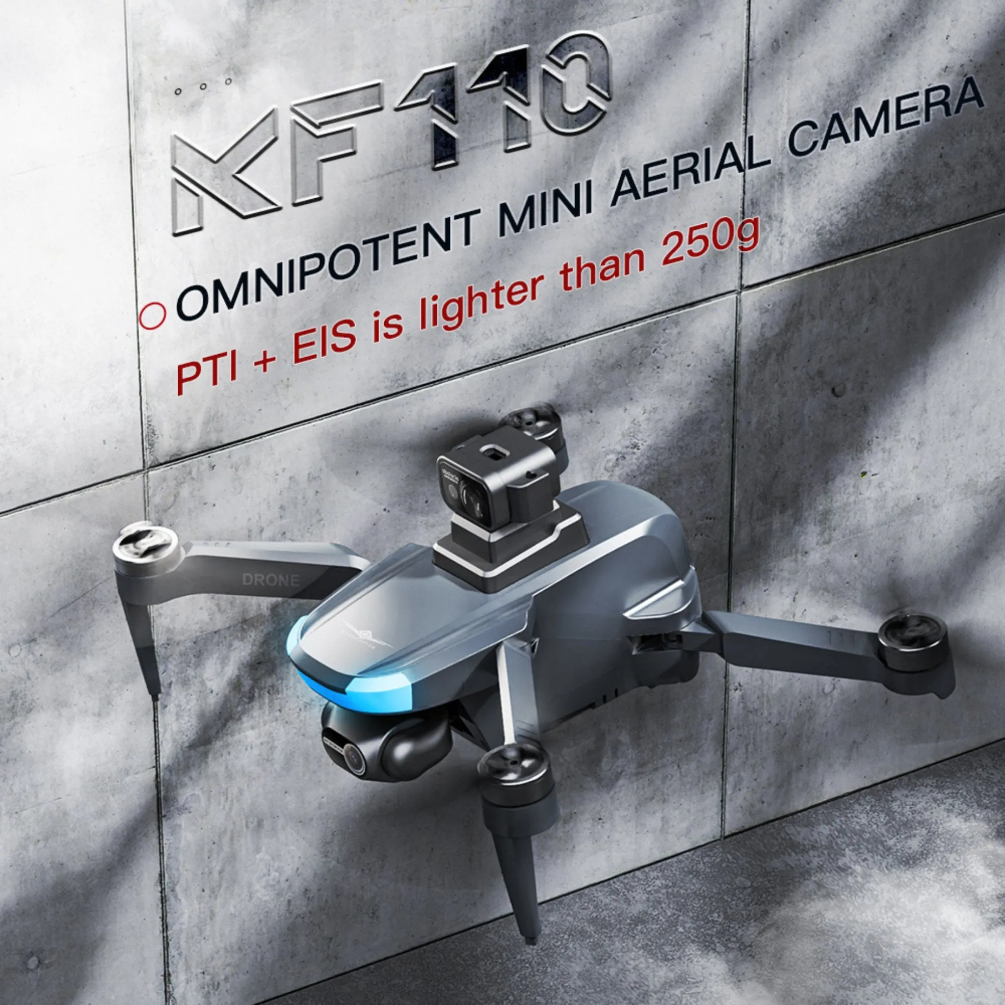TUTT KF110 Professional 5G MINI Drone Dual 4K Cameras Optical Flow Mechanical   EIS Stabilization 226g Brushless Motor Laser Obstacle Avoidance Follow/Orbit/Waypoint Modes 2* Batteries
