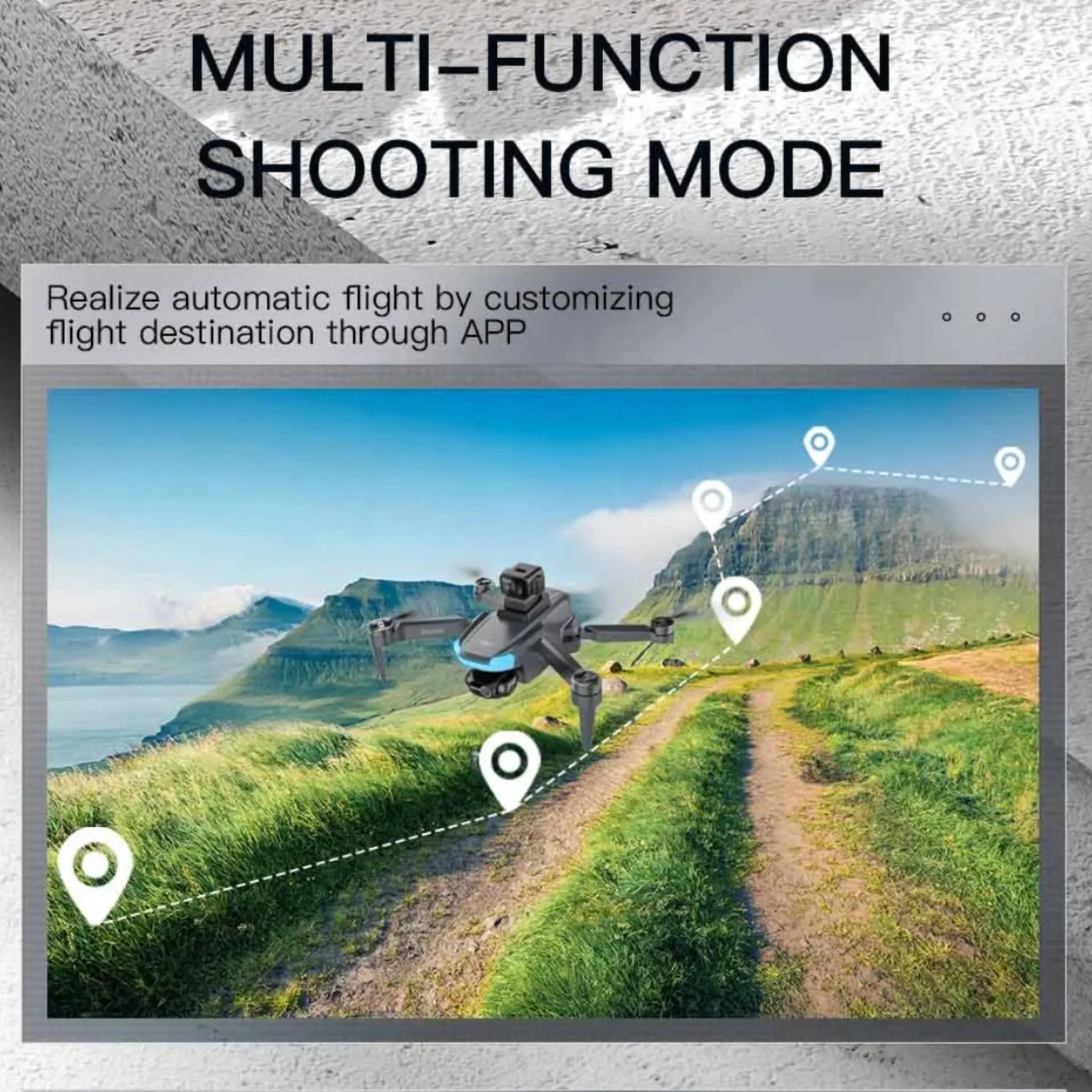 TUTT KF110 Professional 5G MINI Drone Dual 4K Cameras Optical Flow Mechanical   EIS Stabilization 226g Brushless Motor Laser Obstacle Avoidance Follow/Orbit/Waypoint Modes 2* Batteries