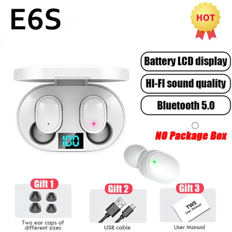 TWS E6S Bluetooth Earphones Wireless bluetooth