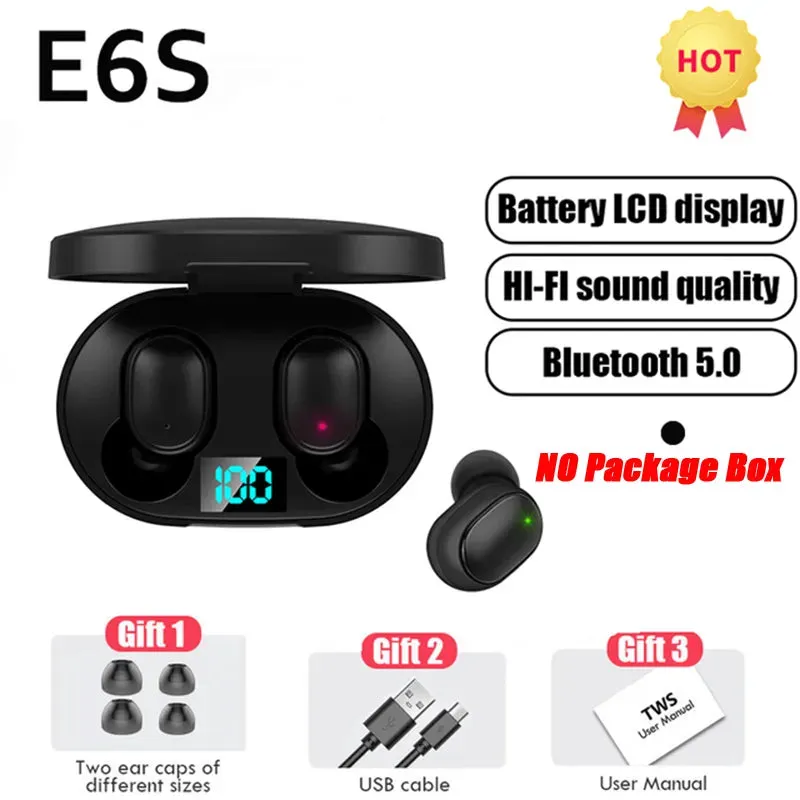 TWS E6S Bluetooth Earphones Wireless bluetooth
