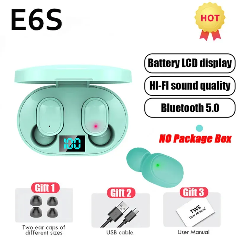 TWS E6S Bluetooth Earphones Wireless bluetooth