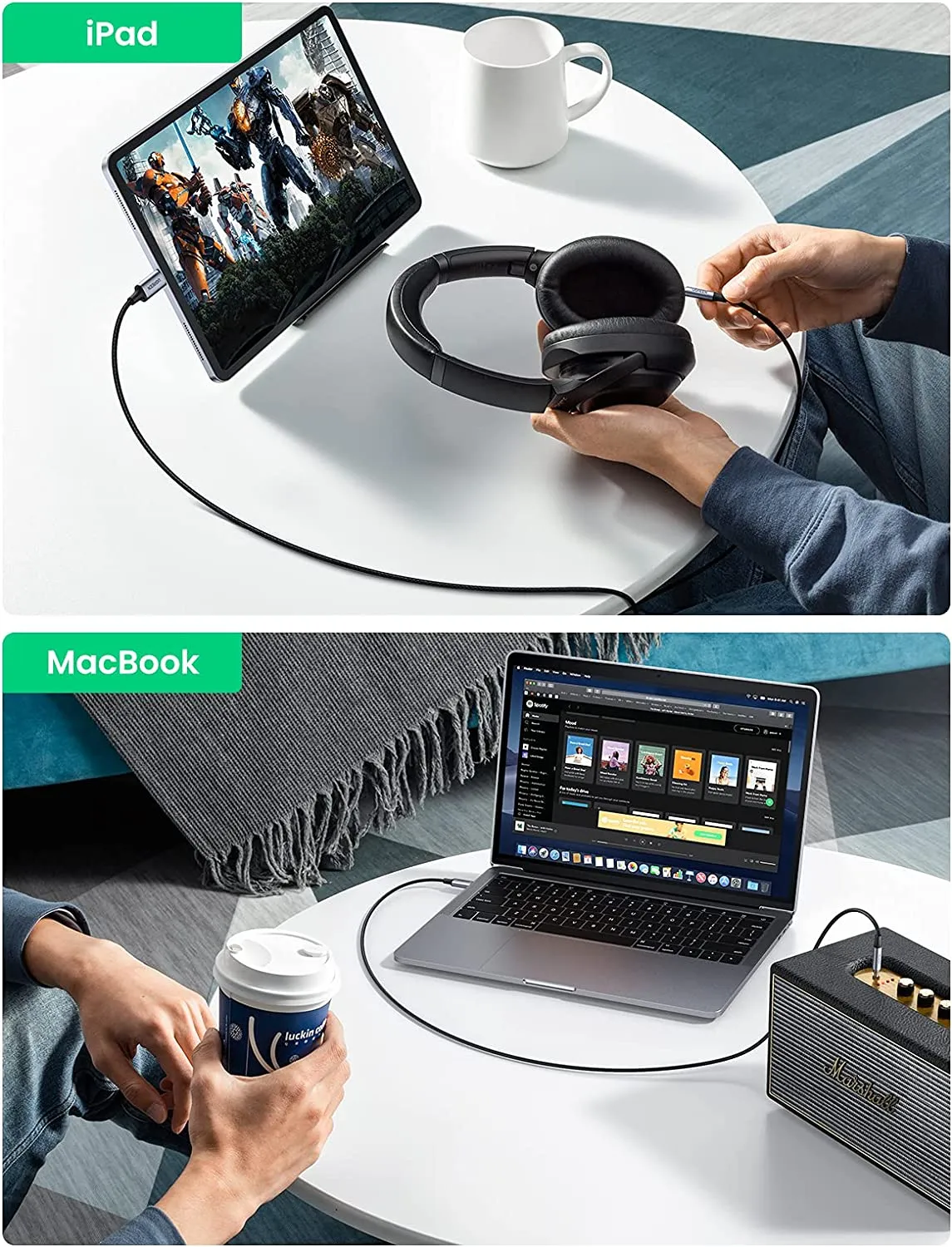 UGREEN USB C to 3.5mm Audio Cable