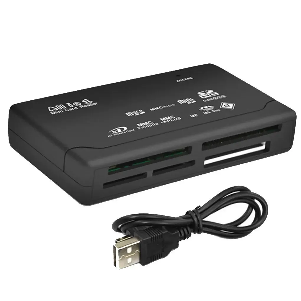 USB 2.0 SD Card Reader All In One Adapter Support TF CF SD Mini SD HD MMC MS XD by elenxs