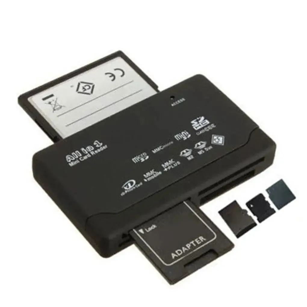 USB 2.0 SD Card Reader All In One Adapter Support TF CF SD Mini SD HD MMC MS XD by elenxs