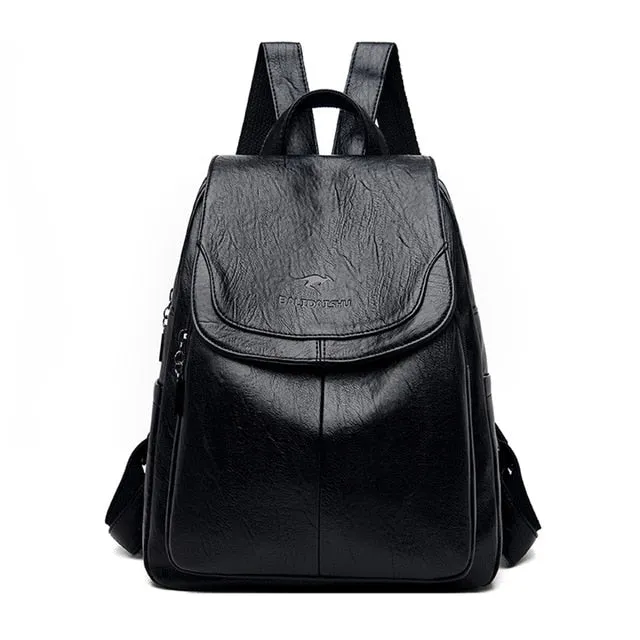Women Leather Backpack